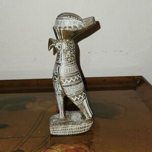 Horus Falcon Soapstone Statue Hand Carved